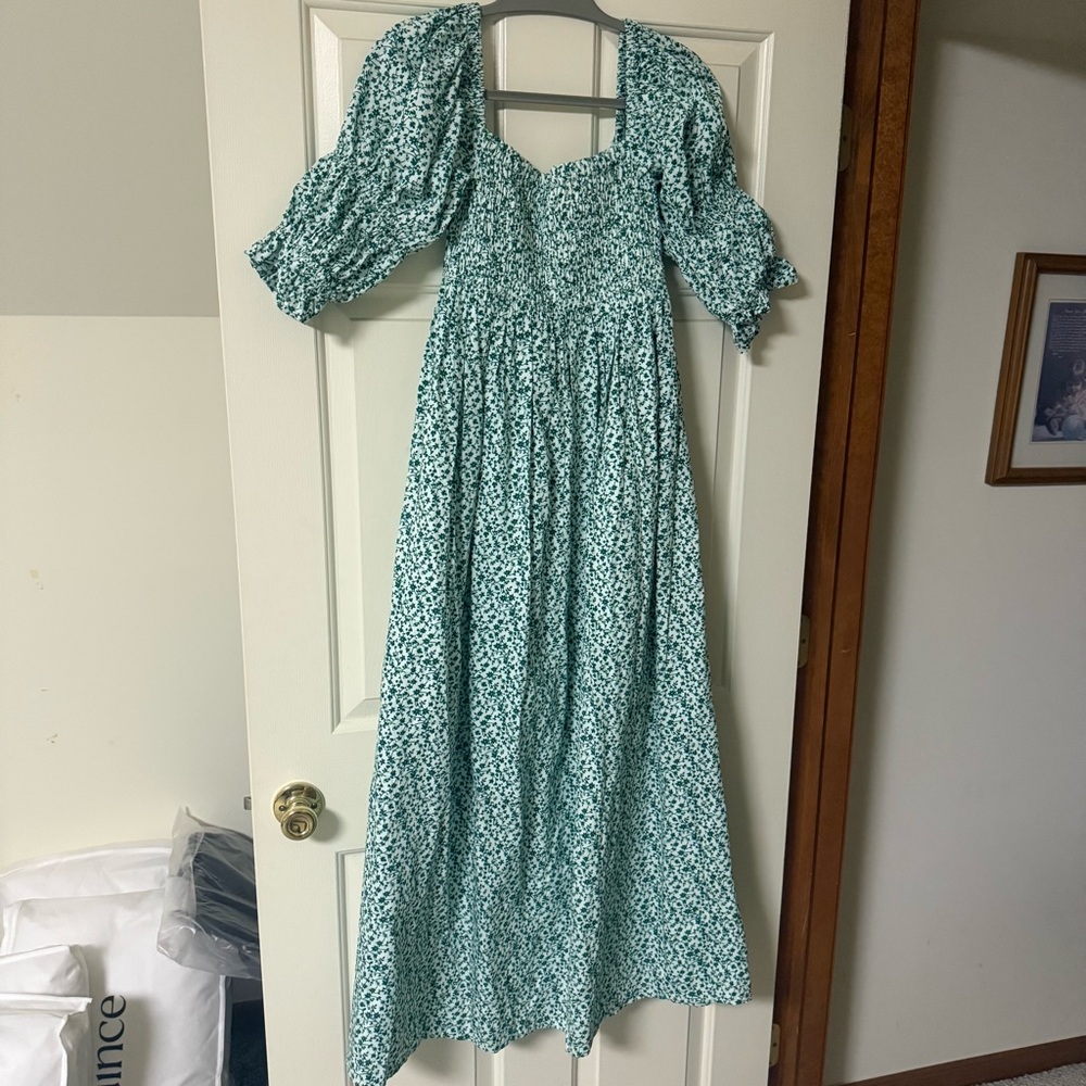 Eddy Audra Dress Ivory Grassy Knoll Ditsy Floral Small - Picture 6 of 7